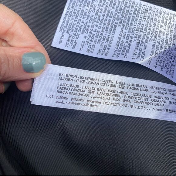 ZARA STRAIGHT CUT FAUX LEATHER BLAZER size small in black - Picture 12 of 12